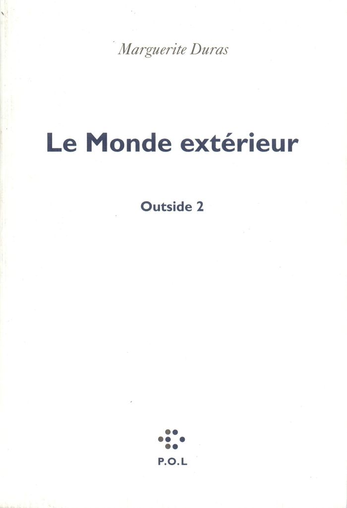 Couverture du livre « OUTSIDE - II - LE MONDE EXTERIEUR », librairie Les Contes Infusés à Corte