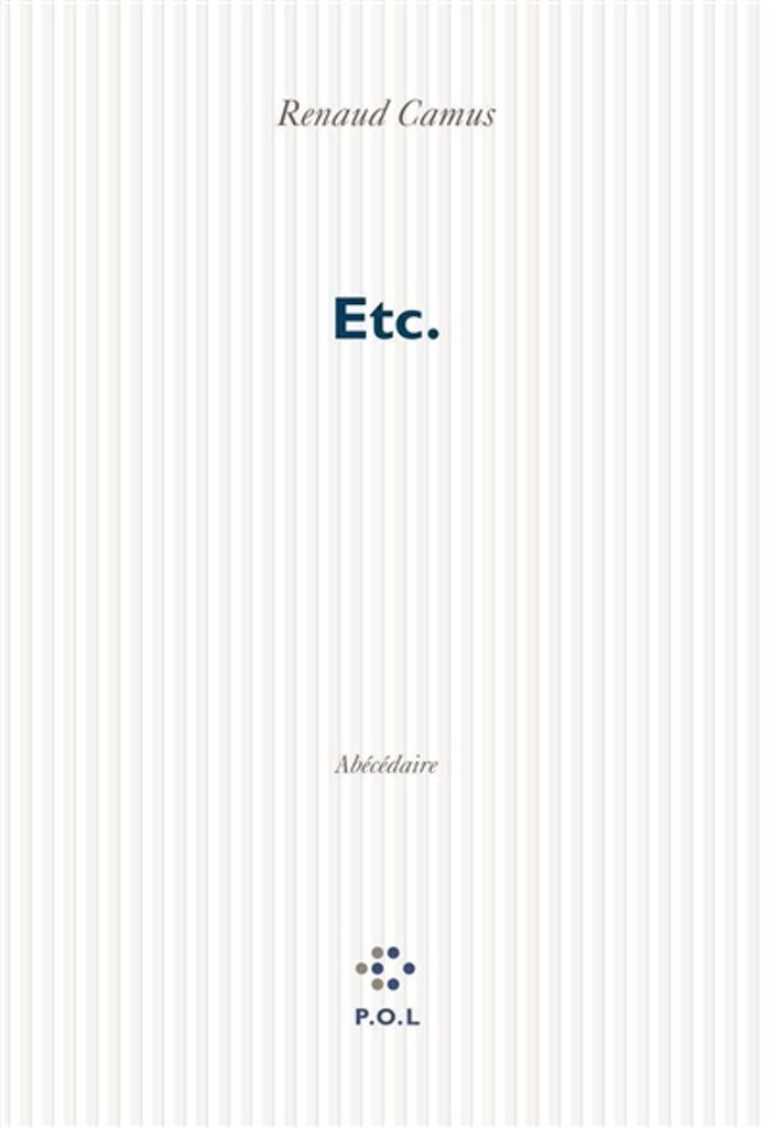 Couverture du livre « ETC. - ABECEDAIRE », librairie Les Contes Infusés à Corte
