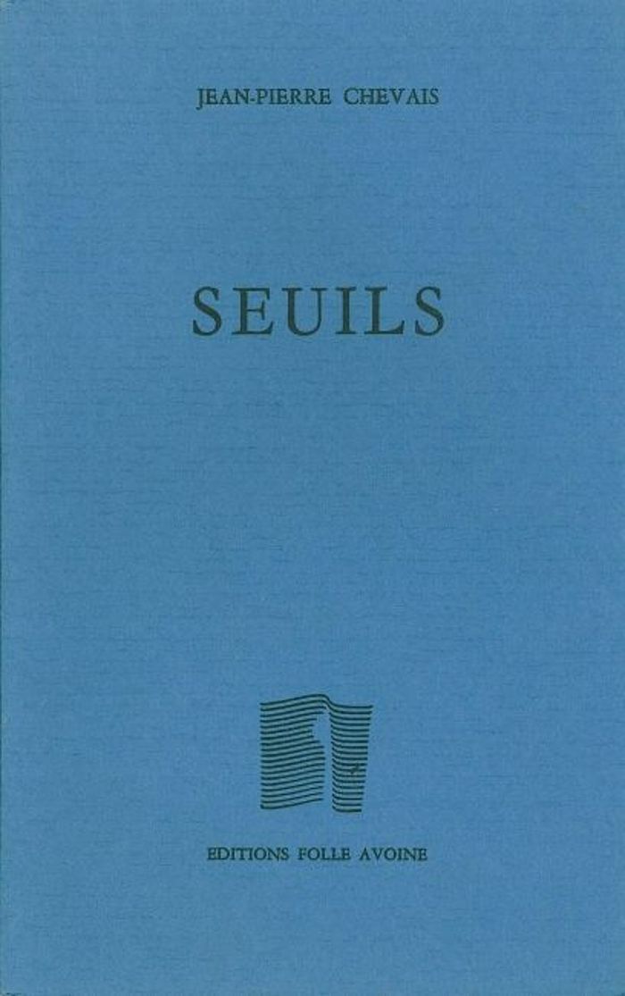 Couverture du livre « SEUILS » de Chevais/durdilly, librairie Les Contes Infusés à Corte