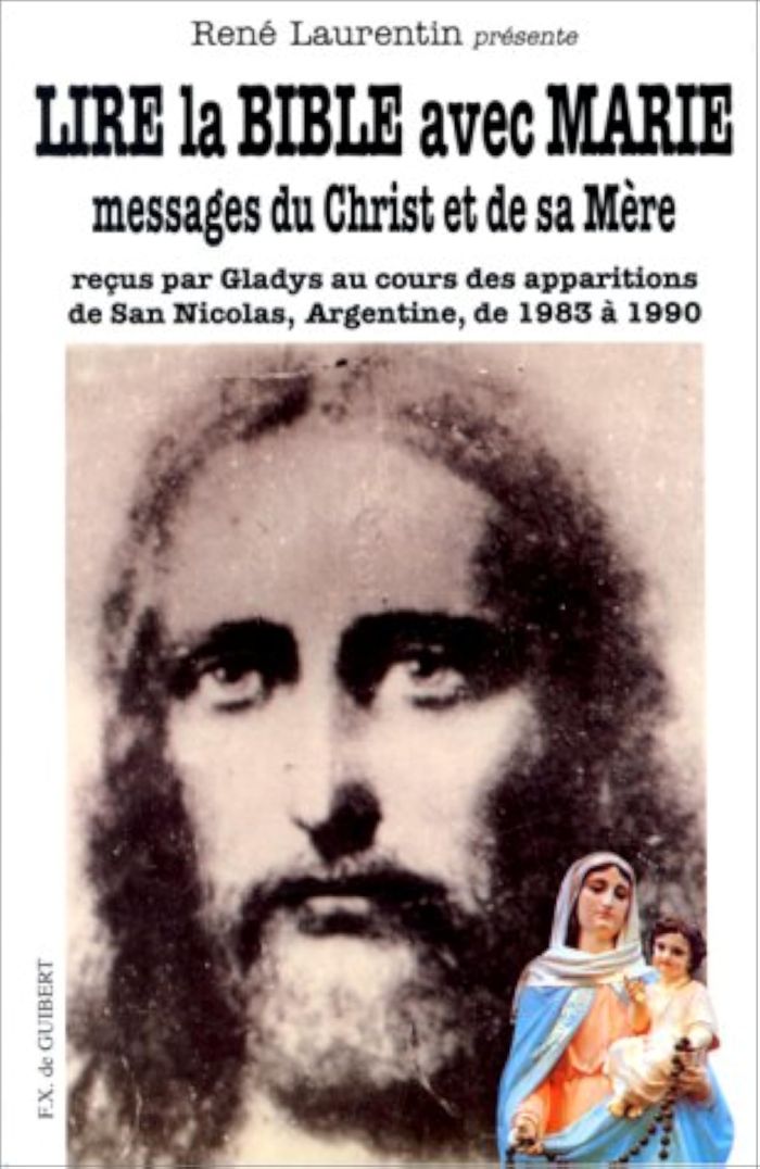 Couverture du livre « LIRE LA BIBLE AVEC MARIE - MESSAGES DU CHRIST ET DE SA MERE RECUS PAR GLADYS AU COURS DES APPARITION », librairie Les Contes Infusés à Corte