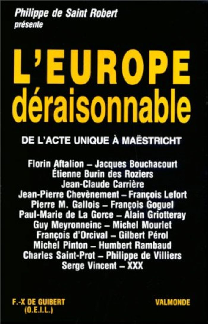 Couverture du livre « L'EUROPE DERAISONNABLE », librairie Les Contes Infusés à Corte