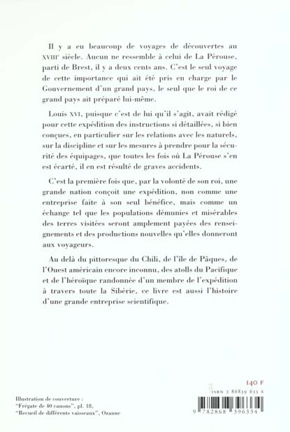 Quatrième de couverture de « VOYAGE DE LOUIS XVI AUTOUR DU MONDE - L'EXPEDITION LA PEROUSE (2E EDITION) »