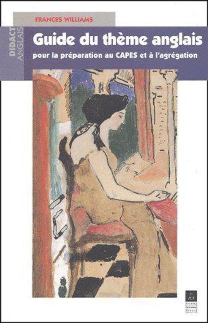 Couverture du livre « GUIDE DU THEME ANGLAIS CAPES » de Pur, librairie Les Contes Infusés à Corte