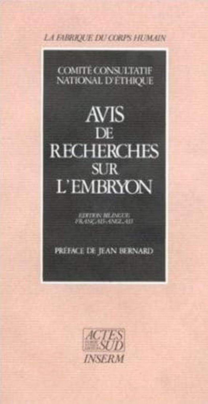 Couverture du livre « AVIS DE RECHERCHES SUR EMBRYON - LA FABRIQUE DU CORPS HUMAIN » de D'Ethique Comite, librairie Les Contes Infusés à Corte
