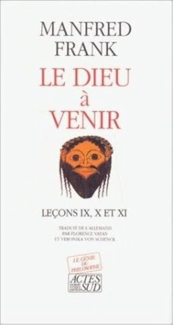 Couverture du livre « LE DIEU A VENIR » de Manfred Frank, librairie Les Contes Infusés à Corte