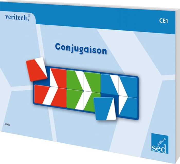 Couverture du livre « VERITECH - CONJUGAISON - CE1 » de Delecolle, librairie Les Contes Infusés à Corte