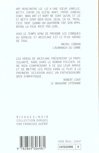Quatrième de couverture de « UN JUMEAU SINGULIER »