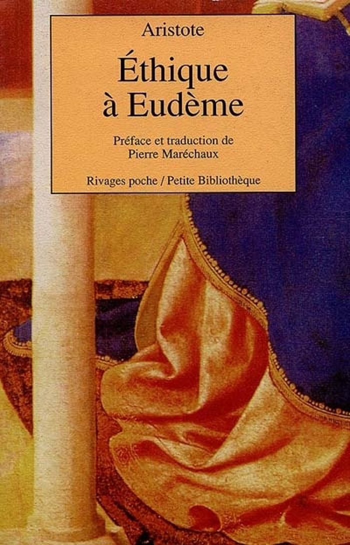 Couverture du livre « ETHIQUE A EUDEME » de Aristote/marechaux, librairie Les Contes Infusés à Corte