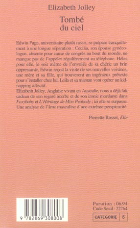 Quatrième de couverture de « TOMBE DU CIEL »