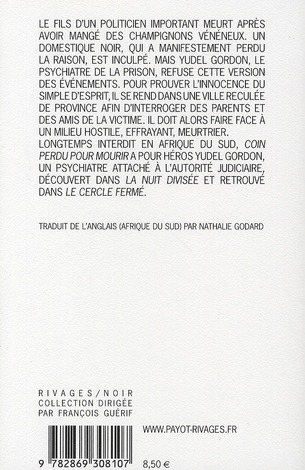 Quatrième de couverture de « COIN PERDU POUR MOURIR »