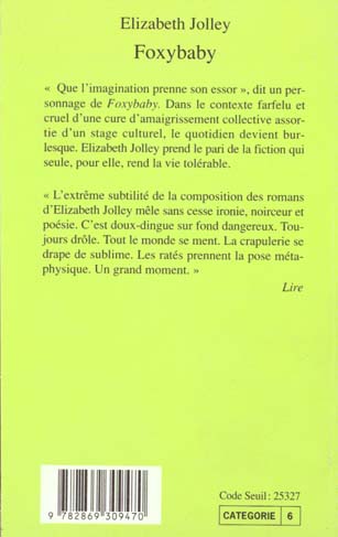 Quatrième de couverture de « FOXYBABY »
