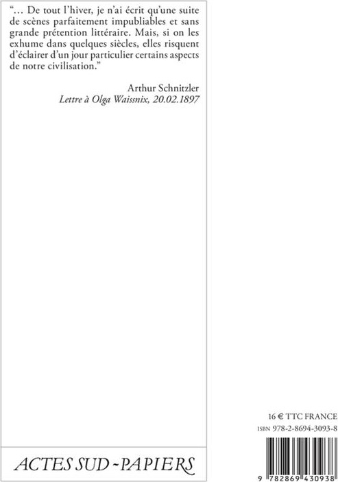 Quatrième de couverture de « LA RONDE »
