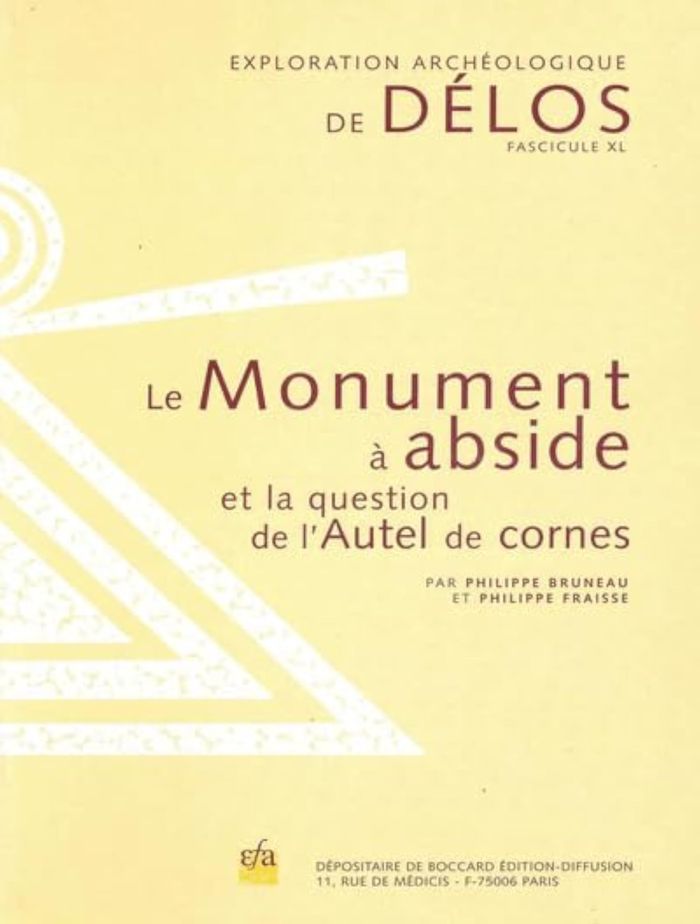 Couverture du livre « LE MONUMENT A ABSIDE ET LA QUESTION DE L'AUTEL DE CORNES », librairie Les Contes Infusés à Corte