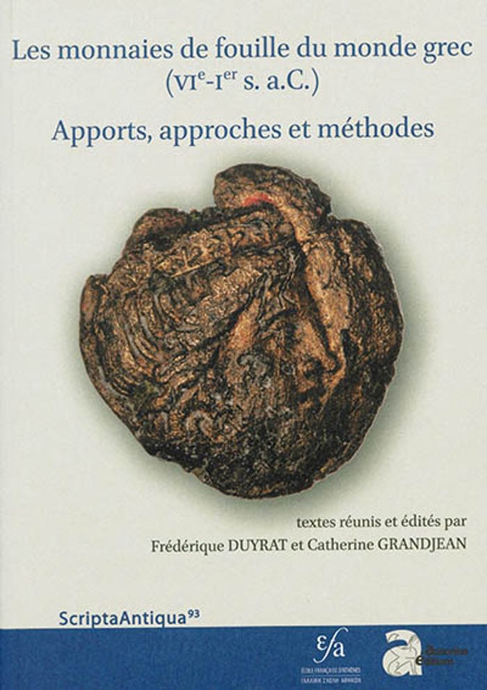 Couverture du livre « LES MONNAIES DE FOUILLE DU MONDE GREC (VIE-IER S. AV. J.-C.) - APPORTS. APPROCHES ET METHODES » de F./c., librairie Les Contes Infusés à Corte