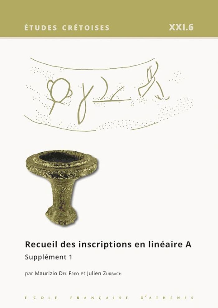 Couverture du livre « RECUEIL DES INSCRIPTIONS EN LINEAIRE A. VOLUME 6 - SUPPLEMENT 1 (RILA-S1) » de Freo/zurbach Del, librairie Les Contes Infusés à Corte