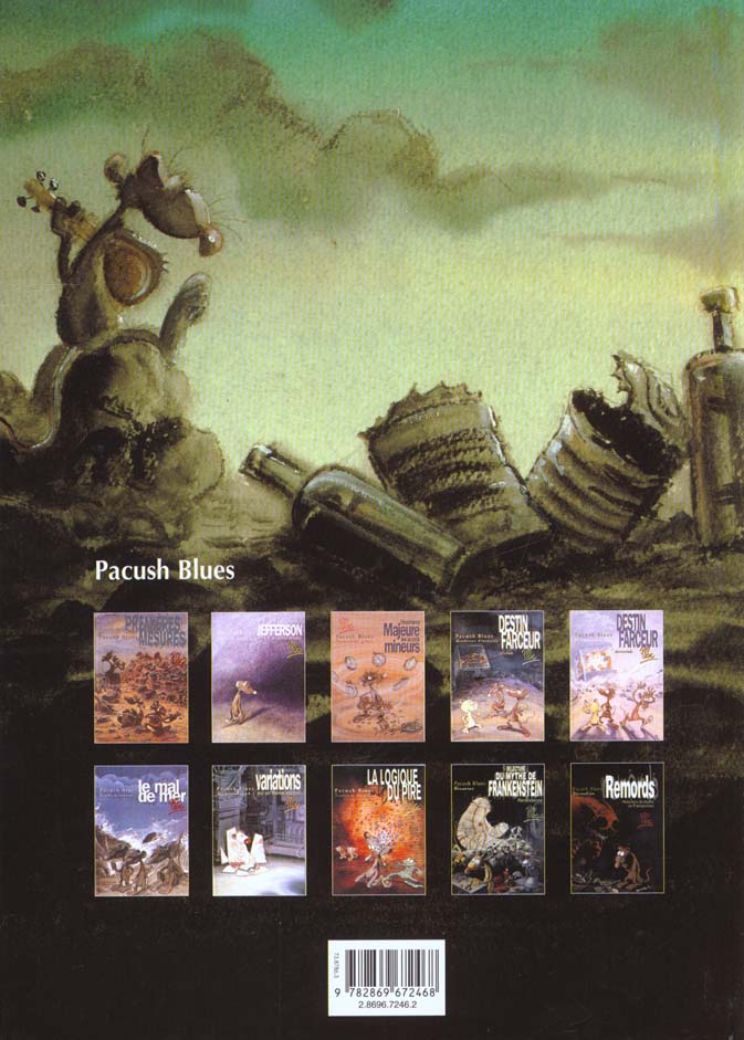 Quatrième de couverture de « PACUSH BLUES - TOME 08 - SENTENCE HUITIEME - LA LOGIQUE DU PIRE »
