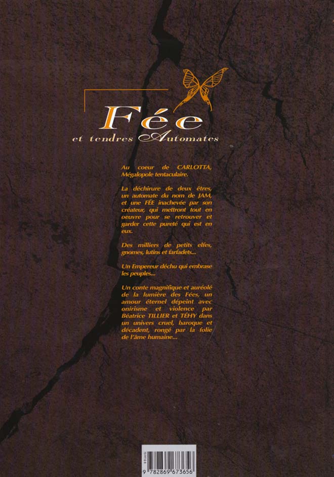 Quatrième de couverture de « FEE ET TENDRES AUTOMATES - TOME 01 - JAM »