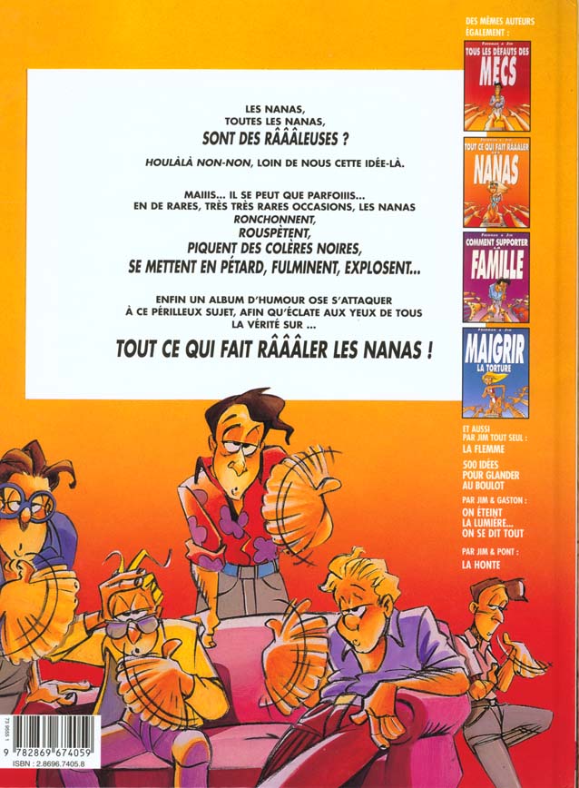 Quatrième de couverture de « TOUT CE QUI FAIT RAAALER LES NANAS »