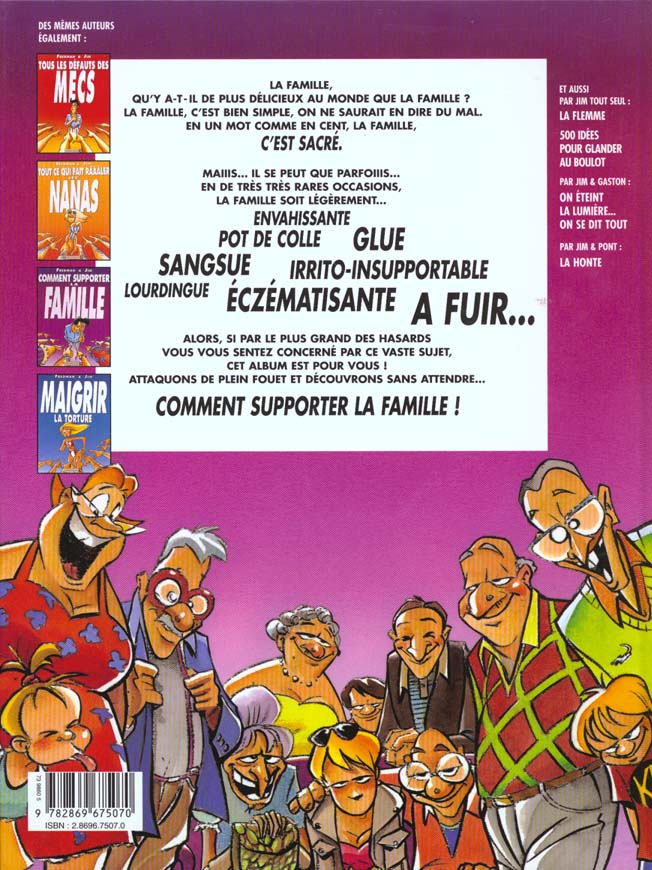 Quatrième de couverture de « COMMENT SUPPORTER LA FAMILLE »