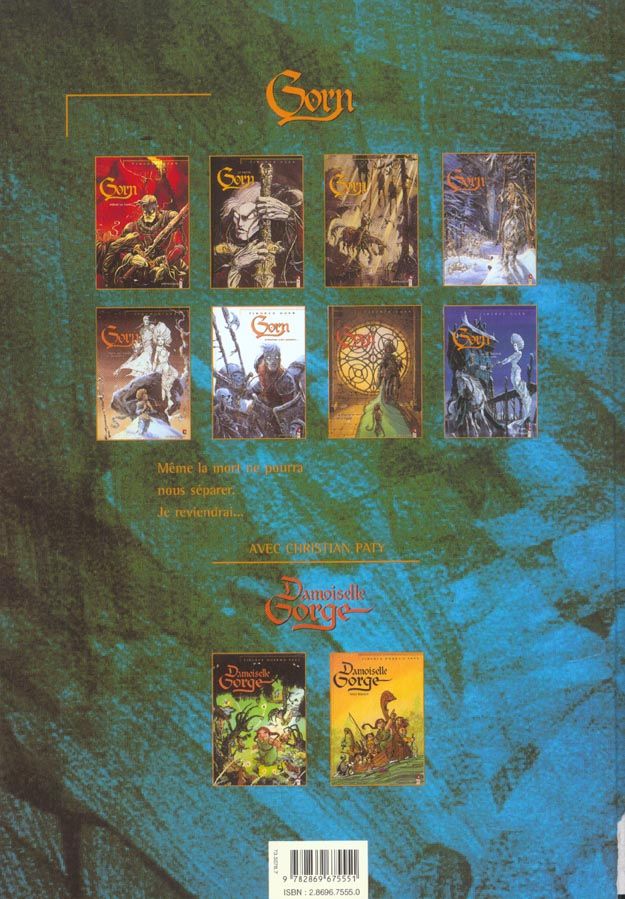 Quatrième de couverture de « GORN - TOME 02 - LE PACTE »