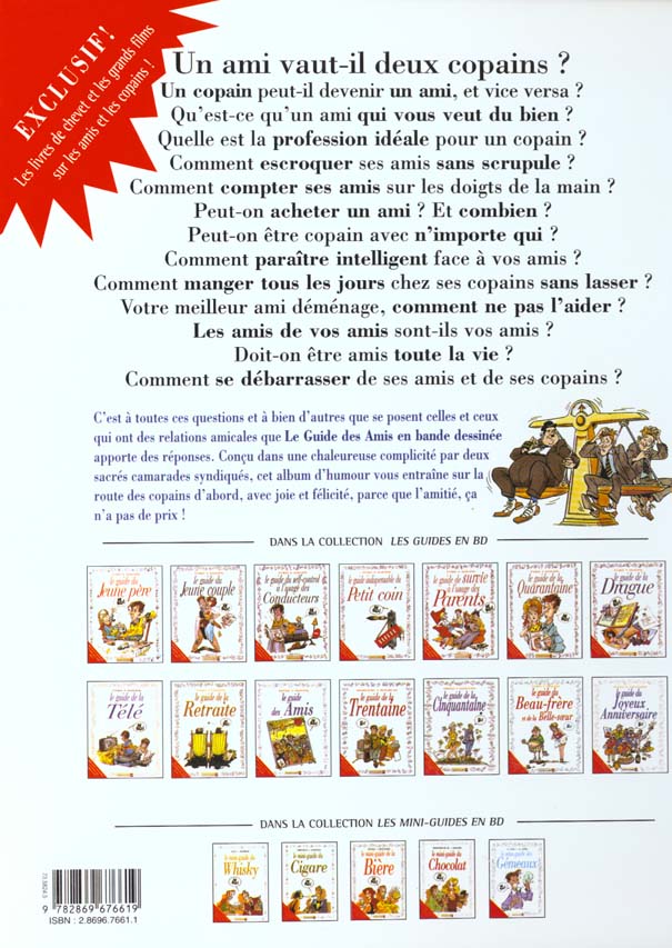 Quatrième de couverture de « LES GUIDES EN BD - TOME 10 - LES AMIS »