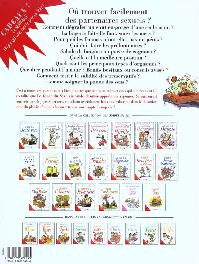 Quatrième de couverture de « LES GUIDES EN BD - TOME 20 - LE SEXE »