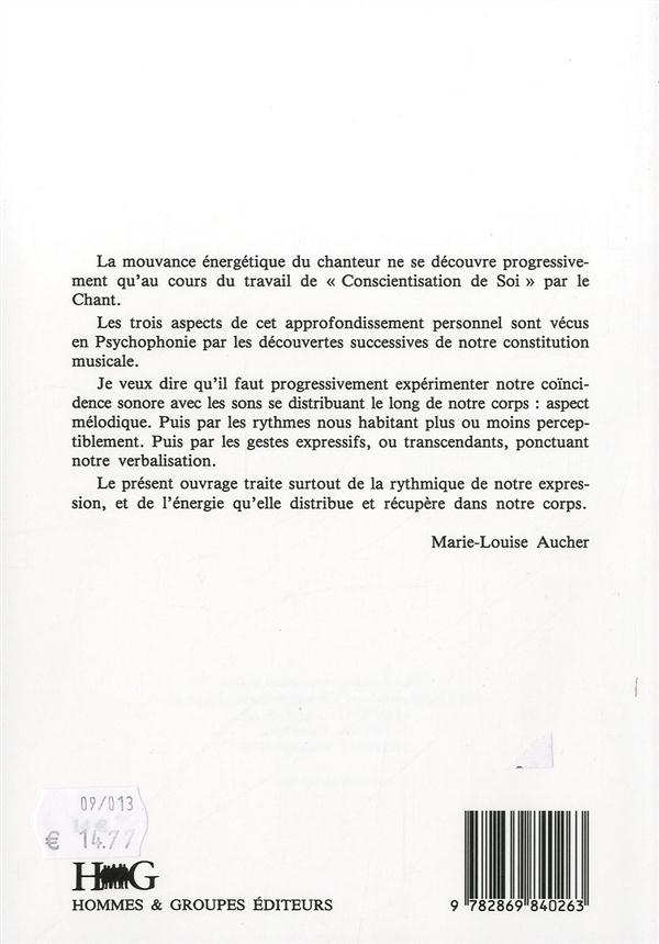 Quatrième de couverture de « LE CHANT DE L'ENERGIE »