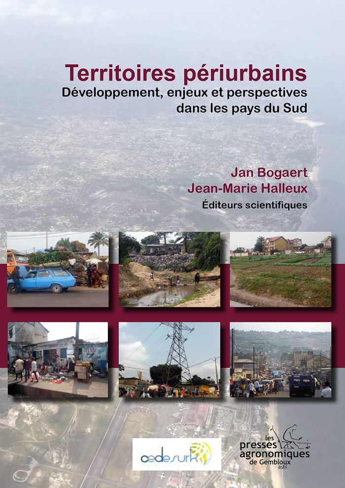 Couverture du livre « TERRITOIRES PERIURBAINS. DEVELOPPEMENT, ENJEUX ,PERSPECTIVES PAYS DU SUD » de Jan Bogaert, Halleux, librairie Les Contes Infusés à Corte