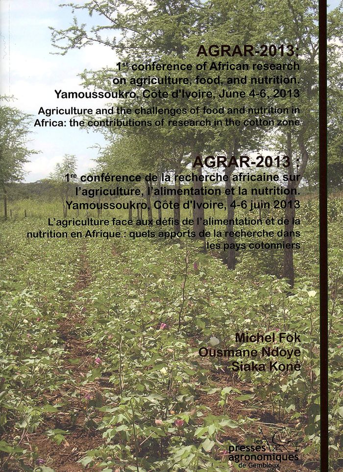 Couverture du livre « AGRAR 2013 1ERE CONFERENCE RECHERCHE AFRICAINE SUR AGRICULTURE, ALIMENTATION, NUTRITION », librairie Les Contes Infusés à Corte