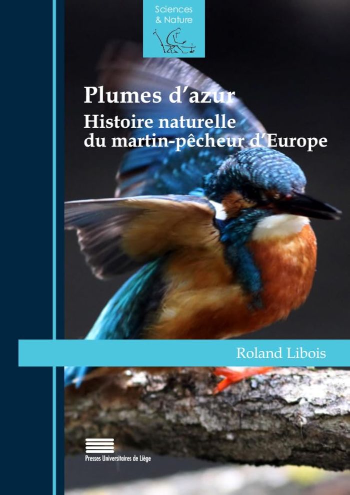 Couverture du livre « PLUMES D'AZUR. HISTOIRE NATURELLE DU MARTIN-PECHEUR D'EUROPE » de Roland Libois, librairie Les Contes Infusés à Corte