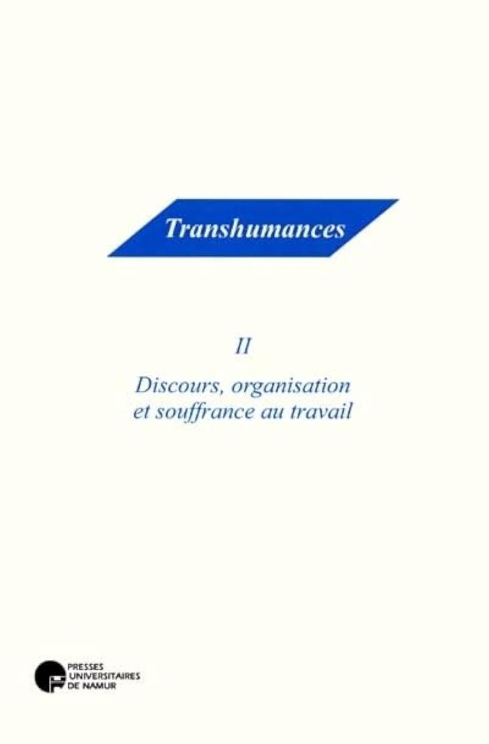 Couverture du livre « DISCOURS, ORGANISATION ET SOUFFRANCE AU TRAVAIL » de Giot, librairie Les Contes Infusés à Corte