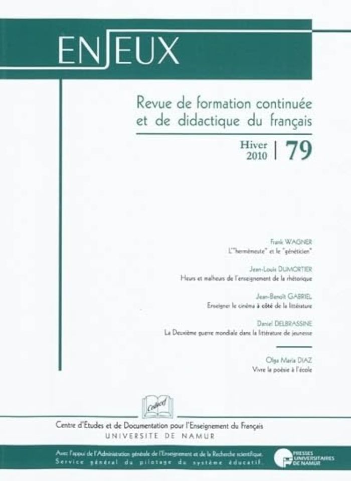 Couverture du livre « ENJEUX 79 » de Collectif, librairie Les Contes Infusés à Corte