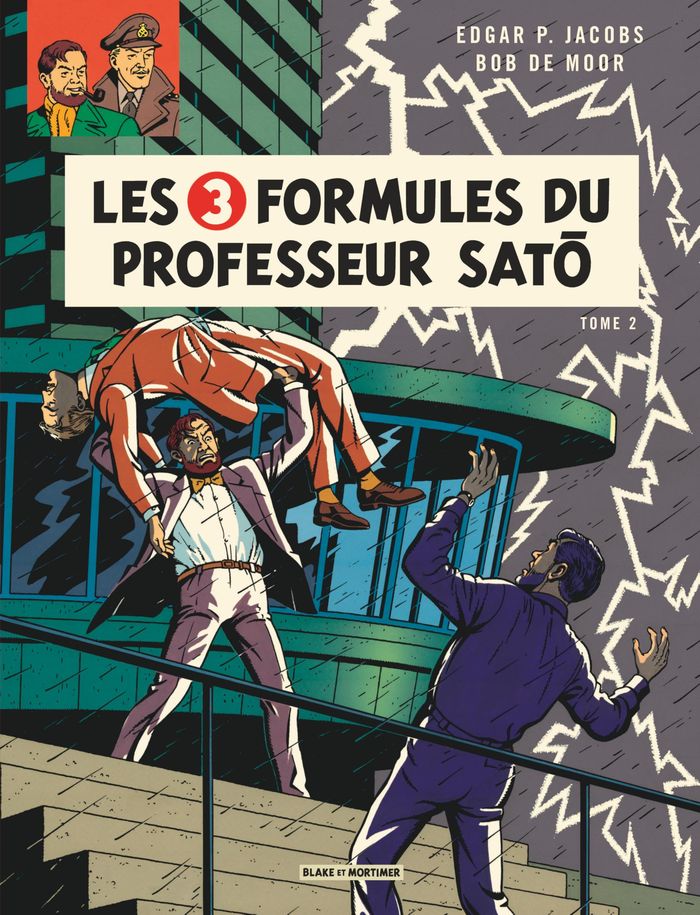 Couverture du livre « BLAKE & MORTIMER - TOME 12 - LES 3 FORMULES DU PROFESSEUR SATO - TOME 2 » de Edgar P. Jacobs, librairie Les Contes Infusés à Corte