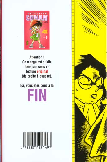 Quatrième de couverture de « DETECTIVE CONAN - TOME 5 »