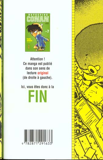 Quatrième de couverture de « DETECTIVE CONAN - TOME 7 »