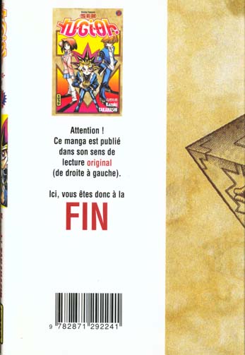 Quatrième de couverture de « YU-GI-OH ! - TOME 2 »