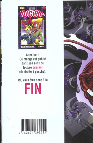Quatrième de couverture de « YU-GI-OH ! - TOME 8 »