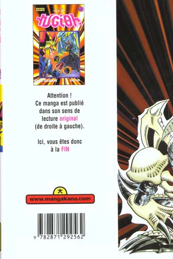 Quatrième de couverture de « YU-GI-OH ! - TOME 12 »