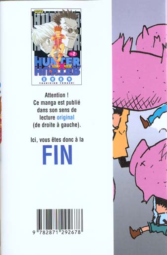 Quatrième de couverture de « HUNTER X HUNTER - TOME 2 »