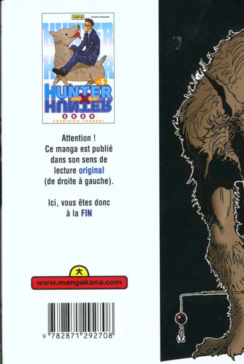 Quatrième de couverture de « HUNTER X HUNTER - TOME 5 »