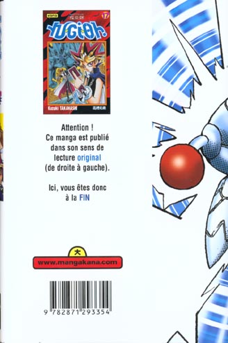 Quatrième de couverture de « YU-GI-OH ! - TOME 17 »