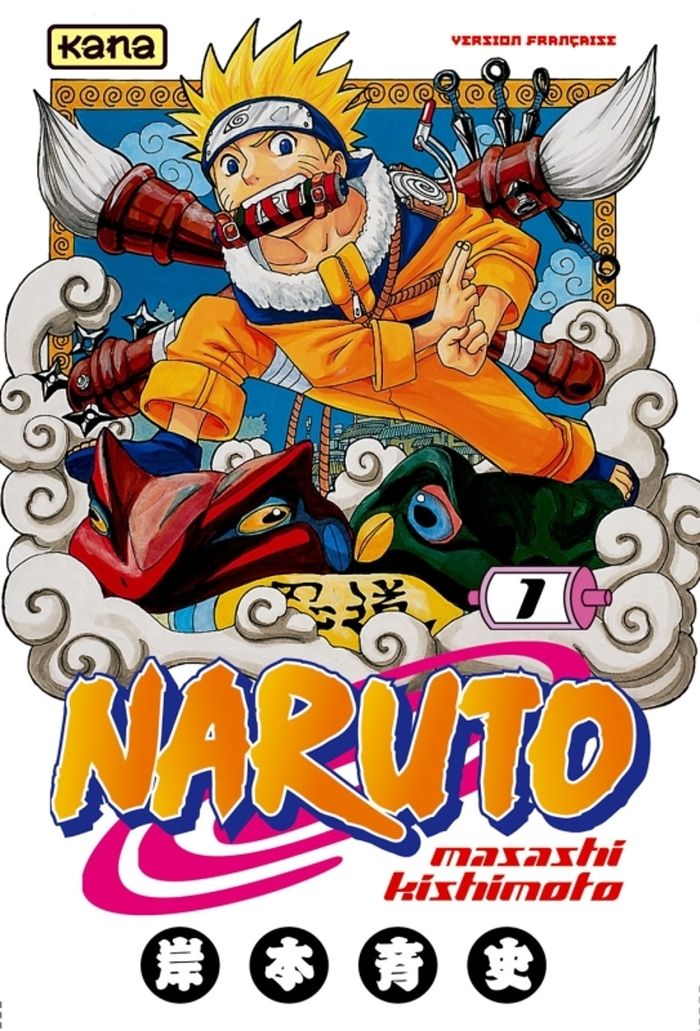 Couverture du livre « NARUTO - TOME 1 » de Kishimoto Masashi, librairie Les Contes Infusés à Corte