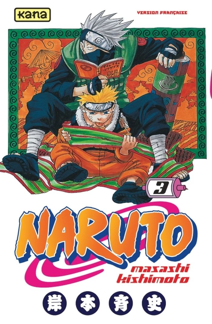 Couverture du livre « NARUTO - TOME 3 » de Kishimoto Masashi, librairie Les Contes Infusés à Corte