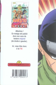 Quatrième de couverture de « NARUTO - TOME 5 »