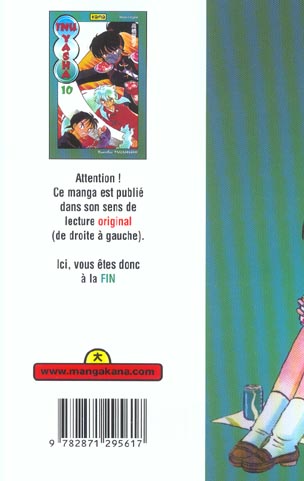 Quatrième de couverture de « INU-YASHA - TOME 10 »