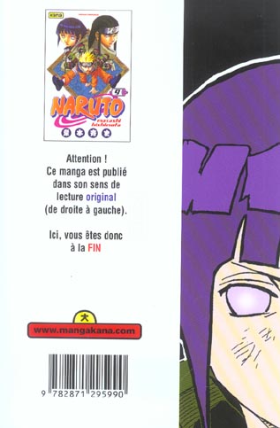 Quatrième de couverture de « NARUTO - TOME 9 »