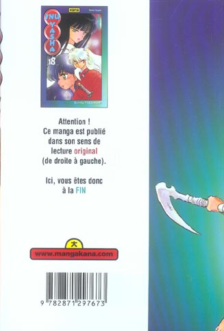 Quatrième de couverture de « Inu Yasha »