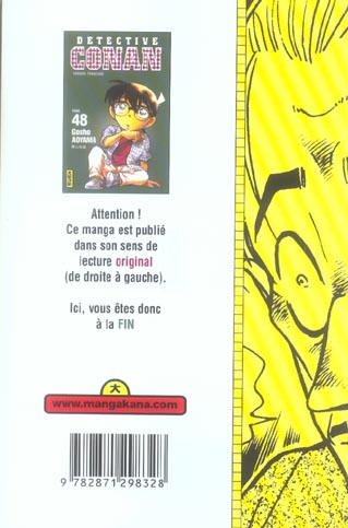 Quatrième de couverture de « DETECTIVE CONAN - TOME 48 »