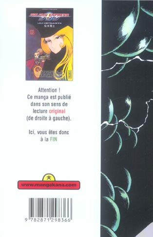 Quatrième de couverture de « GALAXY EXPRESS 999 - TOME 8 »