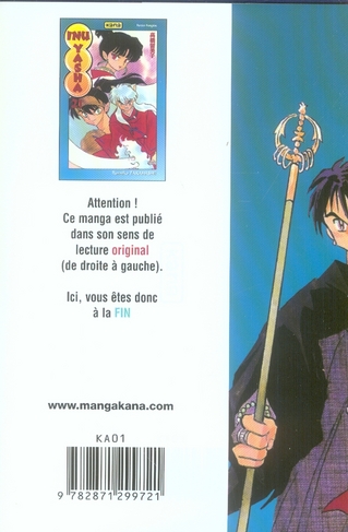Quatrième de couverture de « Inu Yasha »
